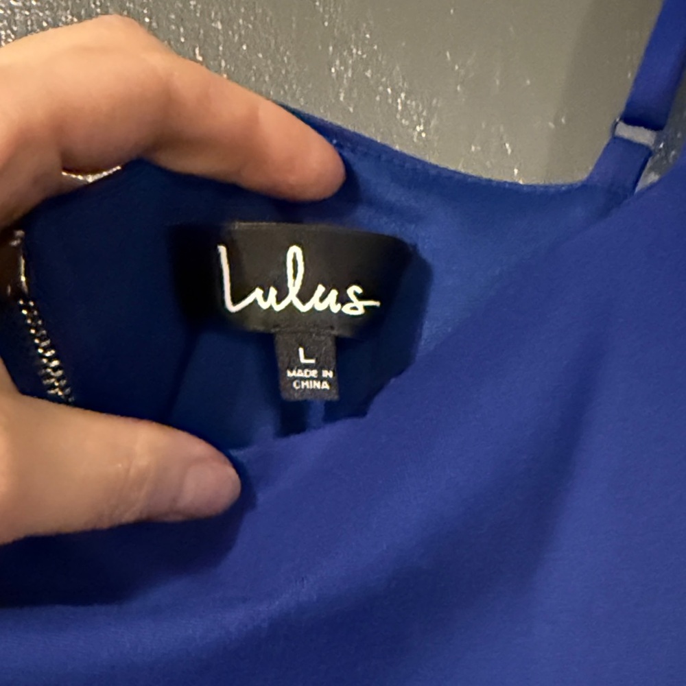 Lulu's Royal Blue Midi Bodycon Dress - Picture 2 of 3